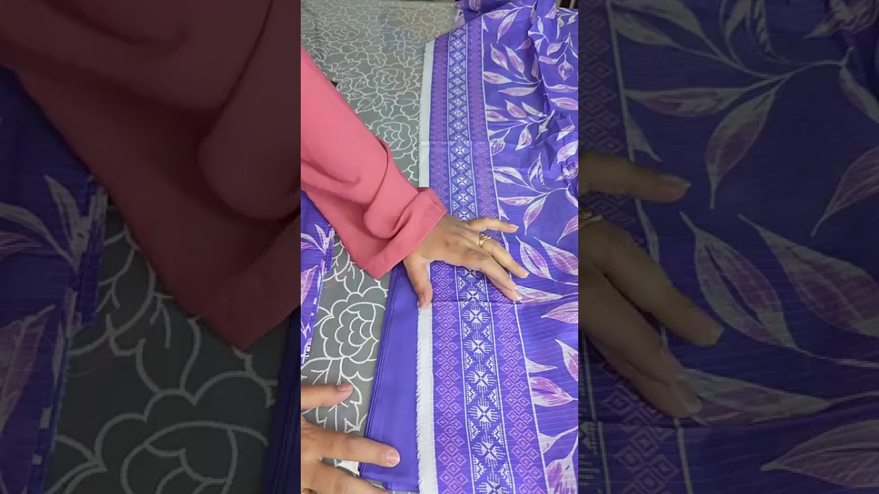 ZIVA & Rang Pasand, Pakistani cotton dress wth chiffon dopatta, with extra pannel