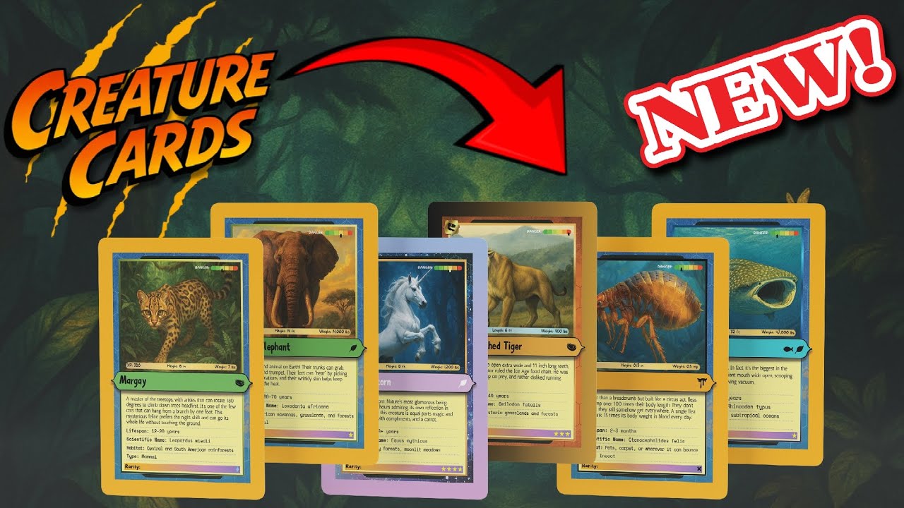 New Animal TCG: Creature Cards!