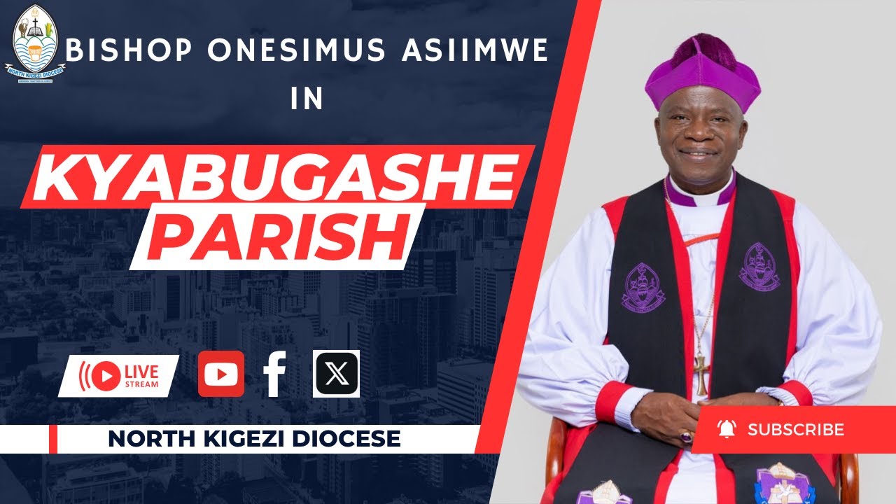 Bishop Onesimus Asiimwe in | Kyabugashe Parish | for a pastoral visit. North Kigezi Diocese