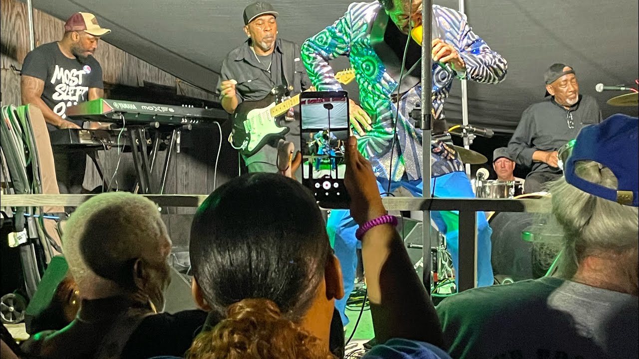 Bobby Rush (91 years old) at Blue Front Cafe in Bentonia MS, blues festival 2025, Ft Mizz Lowe