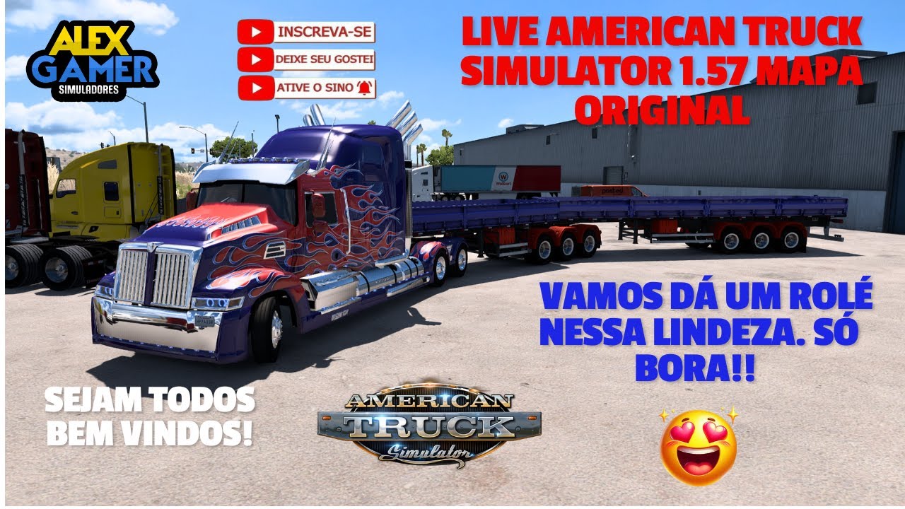 AMERICAN TRUCK SIMULATOR 1.57 LIVEZINHA DO SABADÃO NESSE CONJUNTO TOPZERA! #shorts #liveshorts