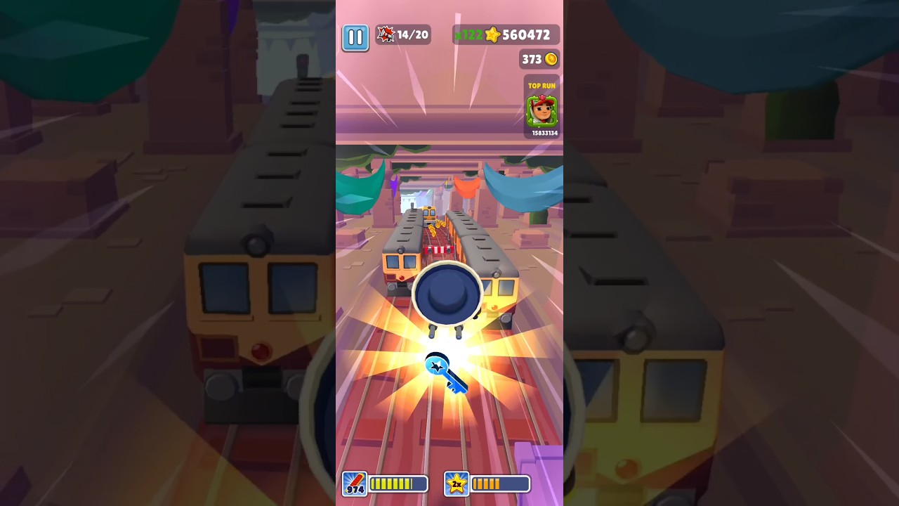 Subway surfers Mumbai holi among us - Poco #subwaysurfers #shorts