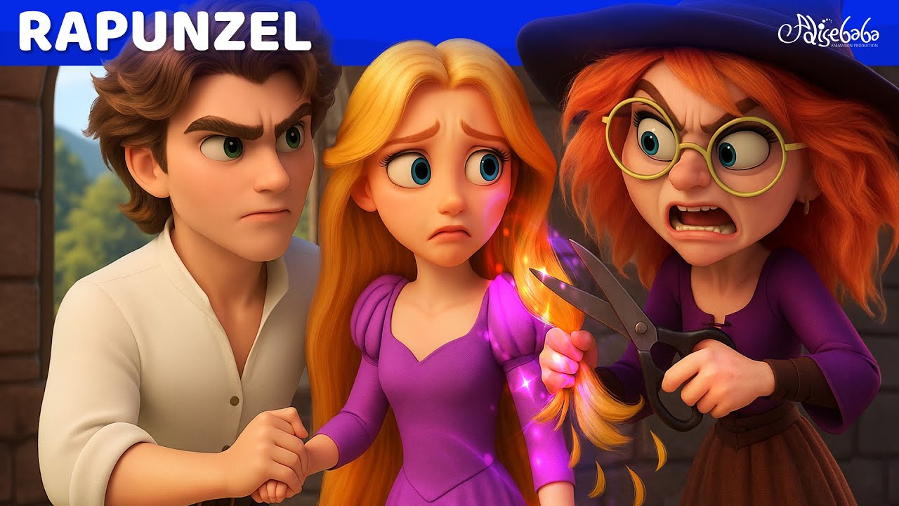 Rapunzels Flucht aus dem Turm ✨🏰 | 3D 4K | Märchen für Kinder | Gute Nacht Geschichte