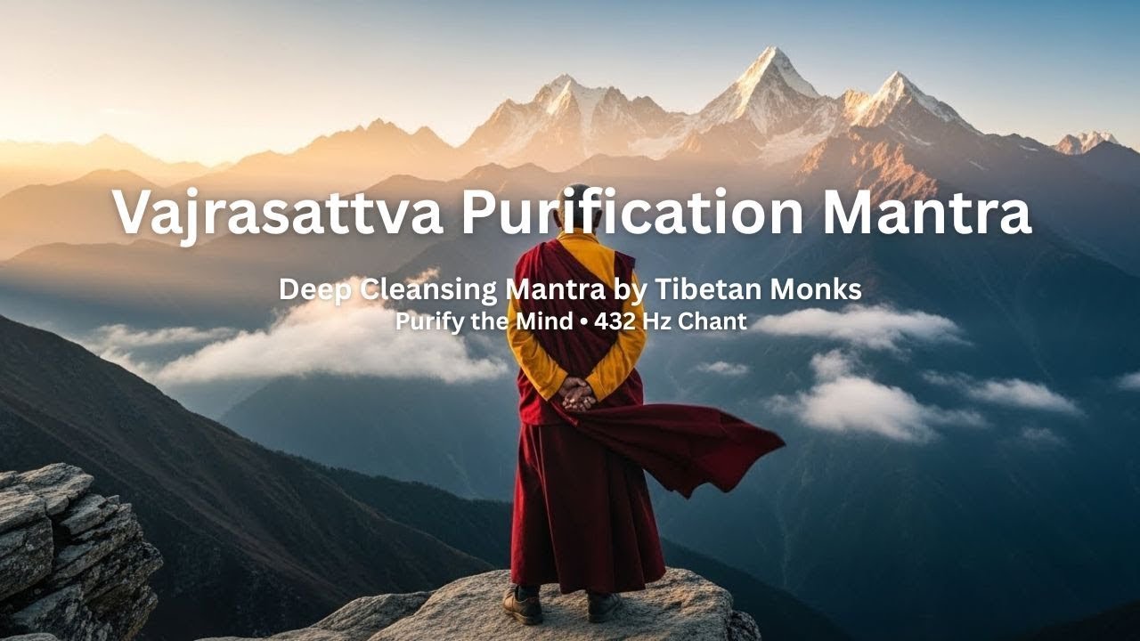 Vajrasattva Purification Mantra 432 Hz - Om Vajrasattva Samaya by Tibetan Monks Chant for Cleansing