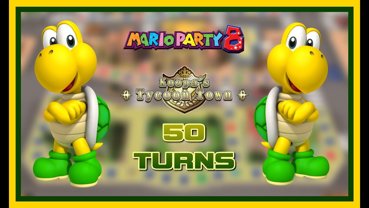 Mario Party 8 - Koopa's Tycoon Town (50 Turns) - Investing Hotels #marioparty #koopa #wii