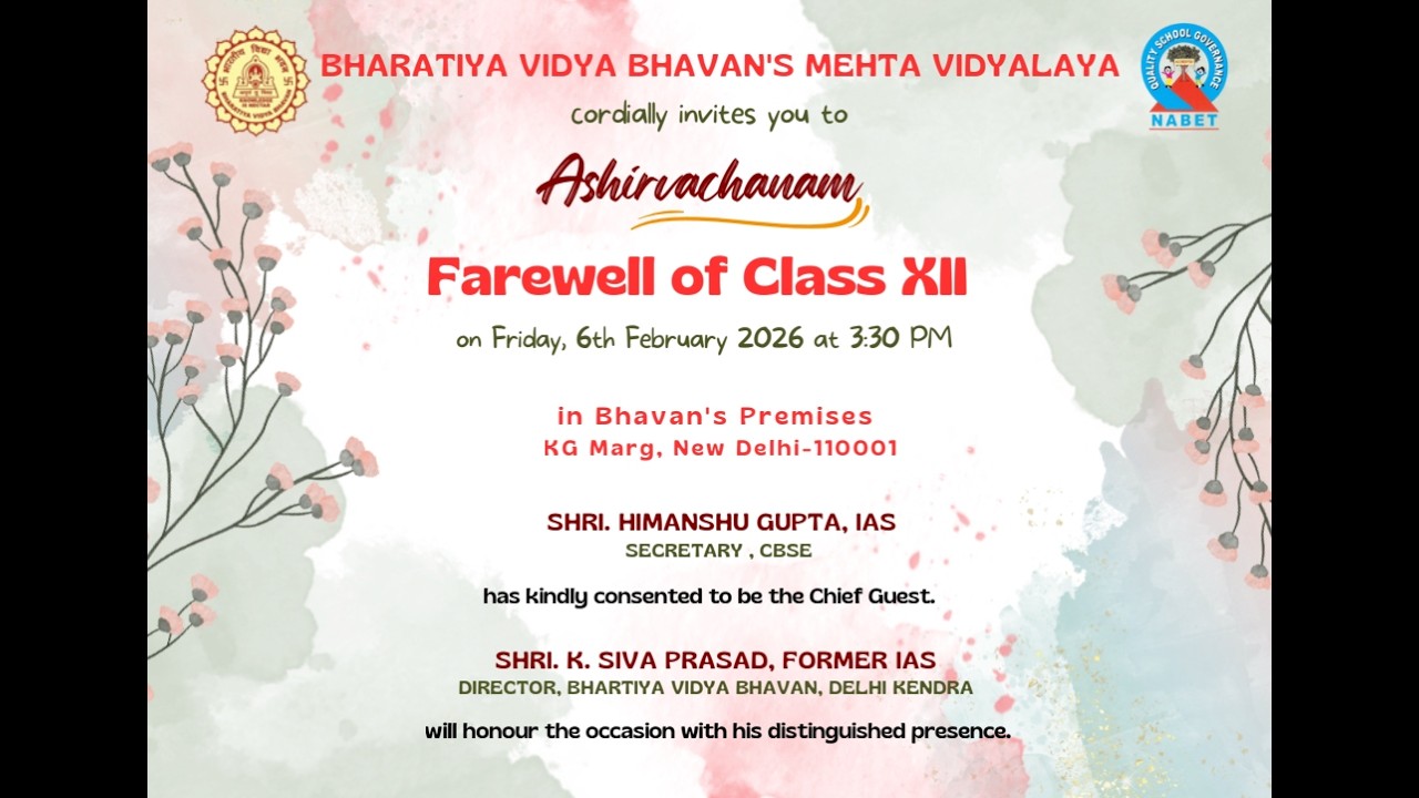 FAREWELL 2026 | Bharatiya Vidya Bhavan's Mehta Vidyalaya