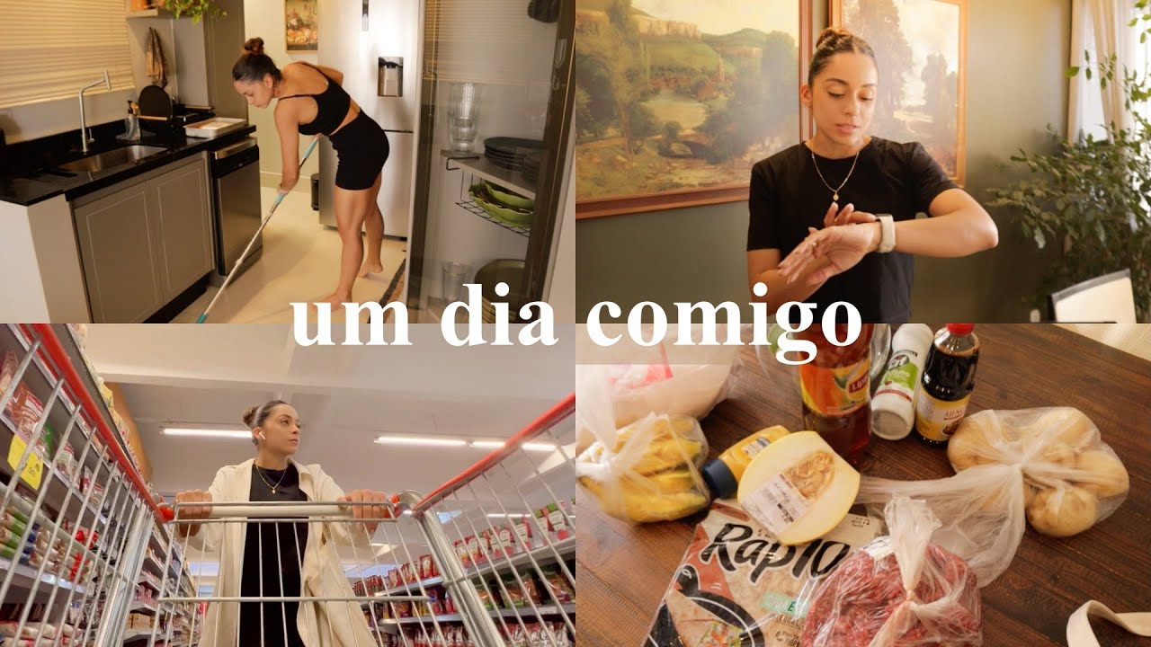 Voltando pra rotina, compras no mercado, jantar, treino, lavando roupa, organizando a cozinha...