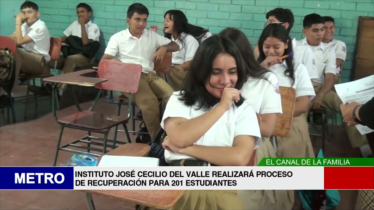 INSTITUTO JOSÉ CECILIO DEL VALLE REALIZARÁ PROCESO DE RECUPERACIÓN PARA 201 ESTUDIANTES