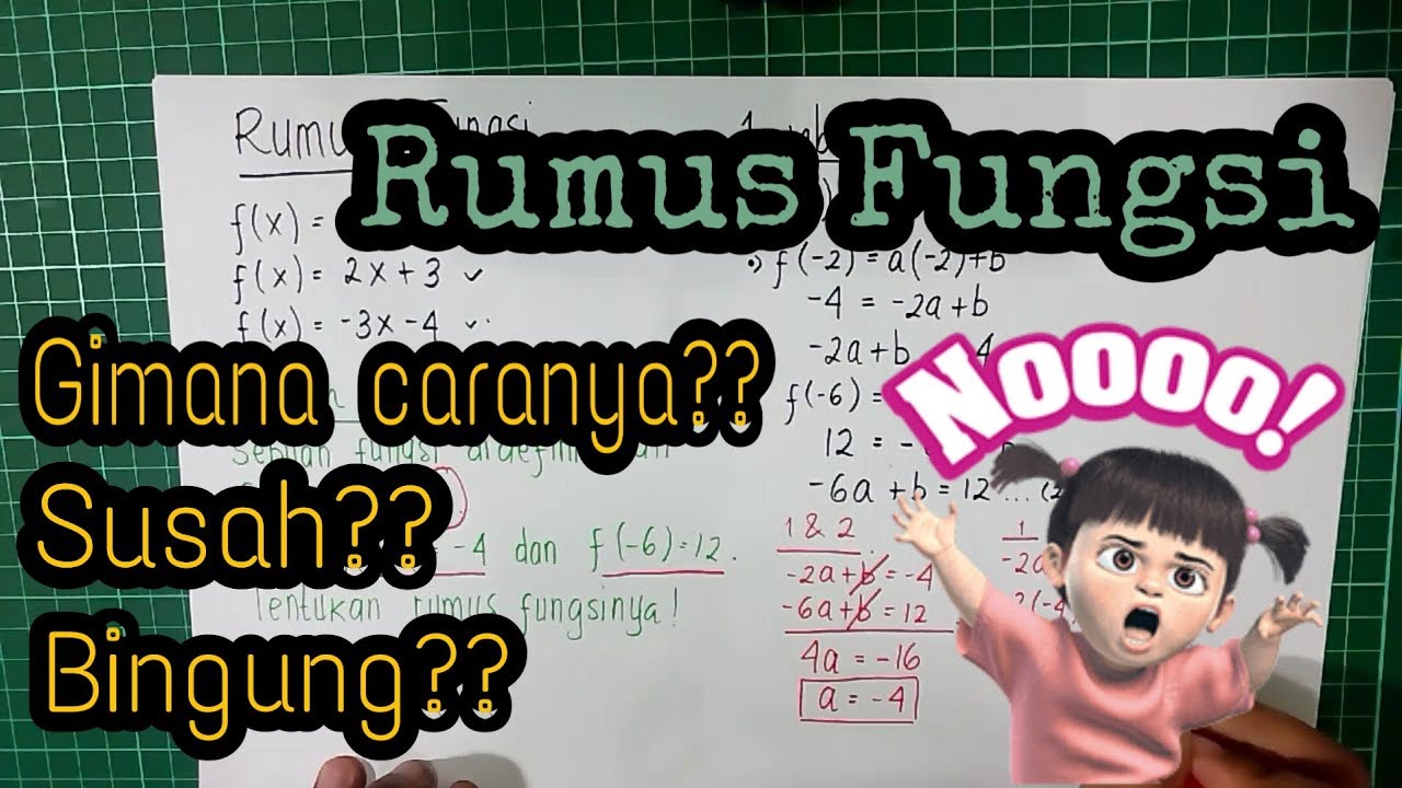 Rumus Fungsi dan Nilai Fungsi