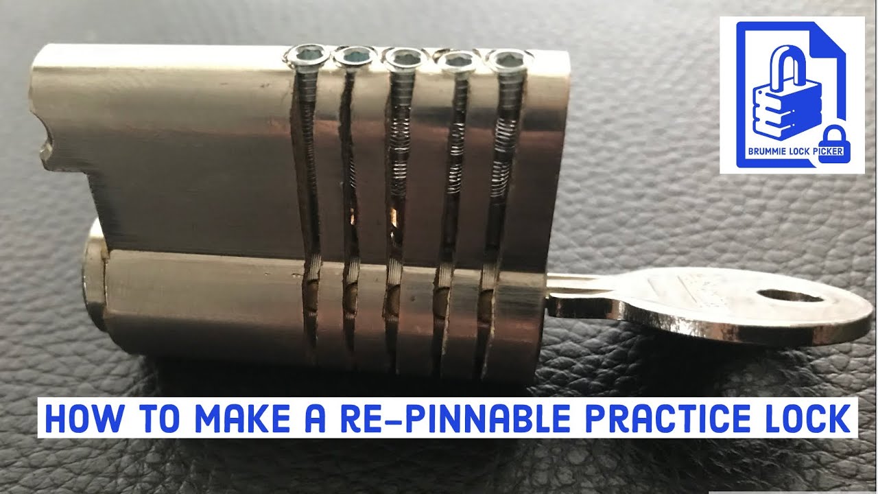 (168) Lock picking for Beginners - Learning to pick locks? Make a cutaway re-pinnable practice lock