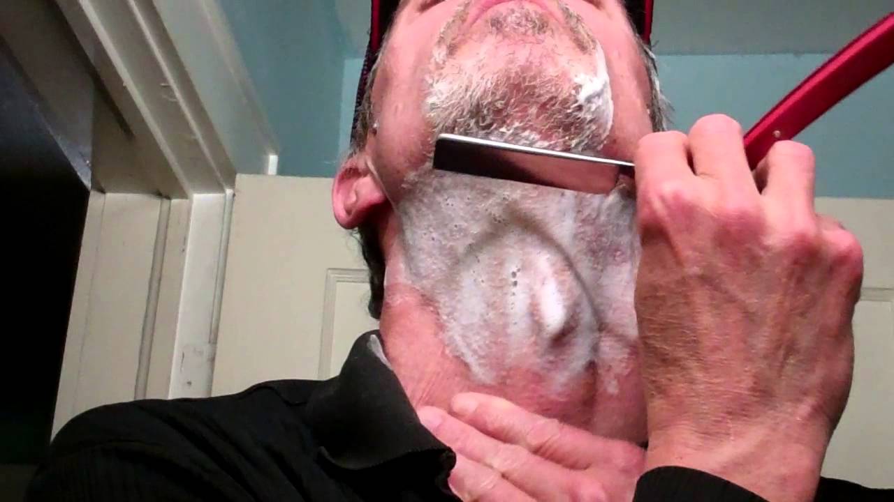 Red Imp Straight Razor New Hone Test Shave 1st Lather