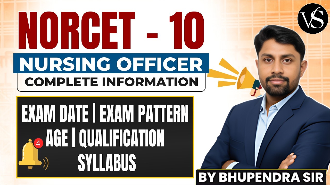 NORCET 10 NOTIFICATION 2026 | EXAM PATTERN, AGE LIMIT, ELIGIBILITY & COMPLETE SYLLABUS EXPLAINED