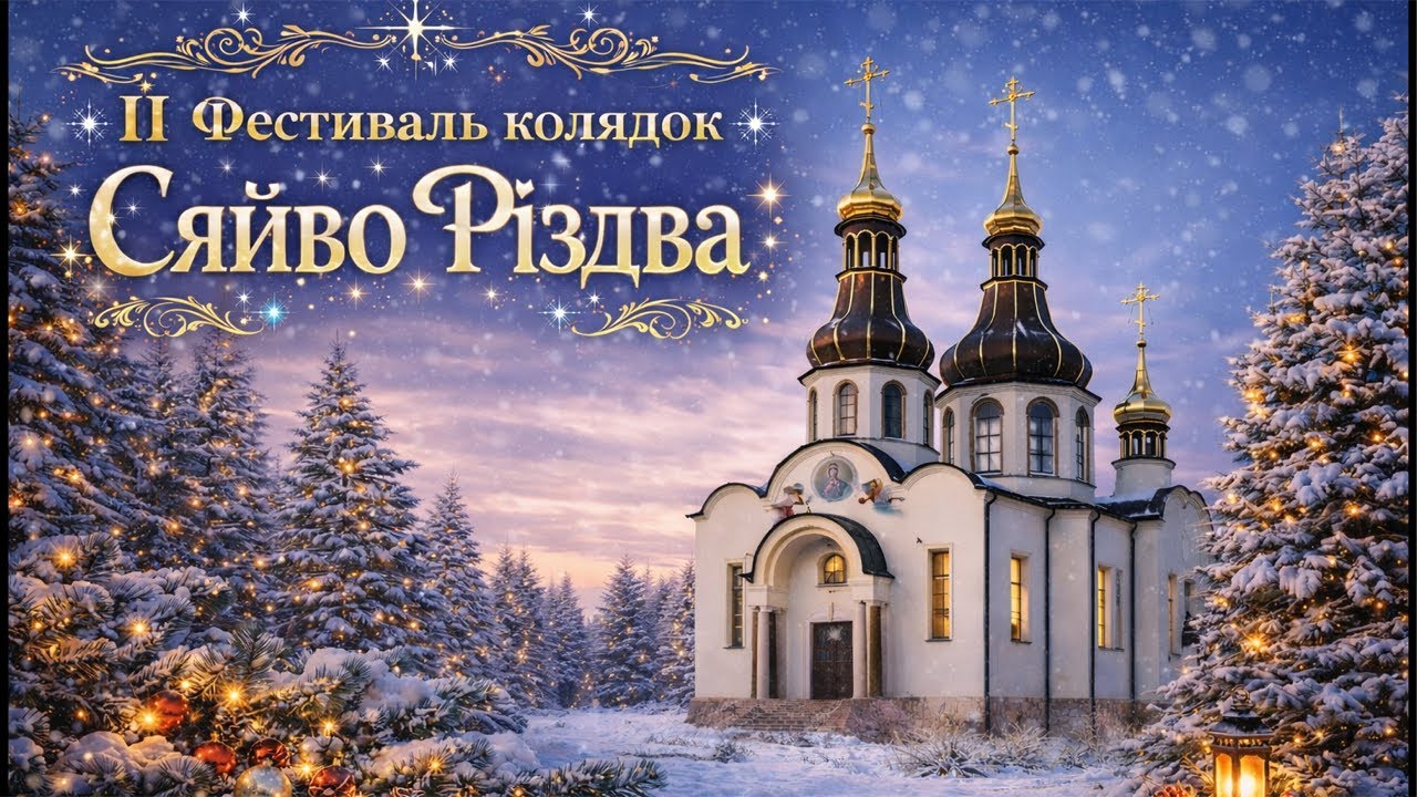 Пряма трансляція ІІ Фестивалю колядок «Сяйво Різдва» при Свято-Вознесенському соборі ПЦУ м.Рівне