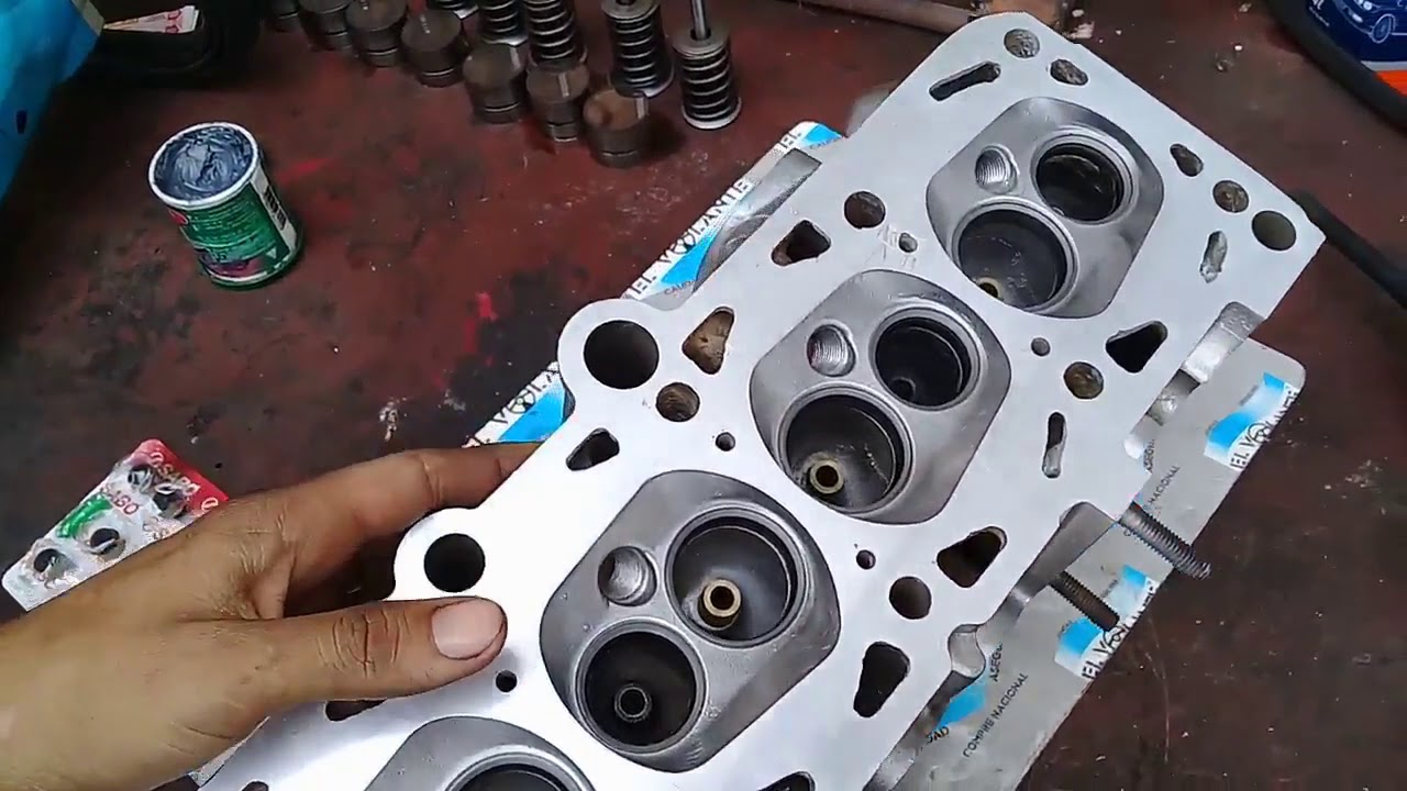 ESMERILAR ASENTAR VÁLVULAS TAPA DE CILINDRO VW MOTOR AP AUDI