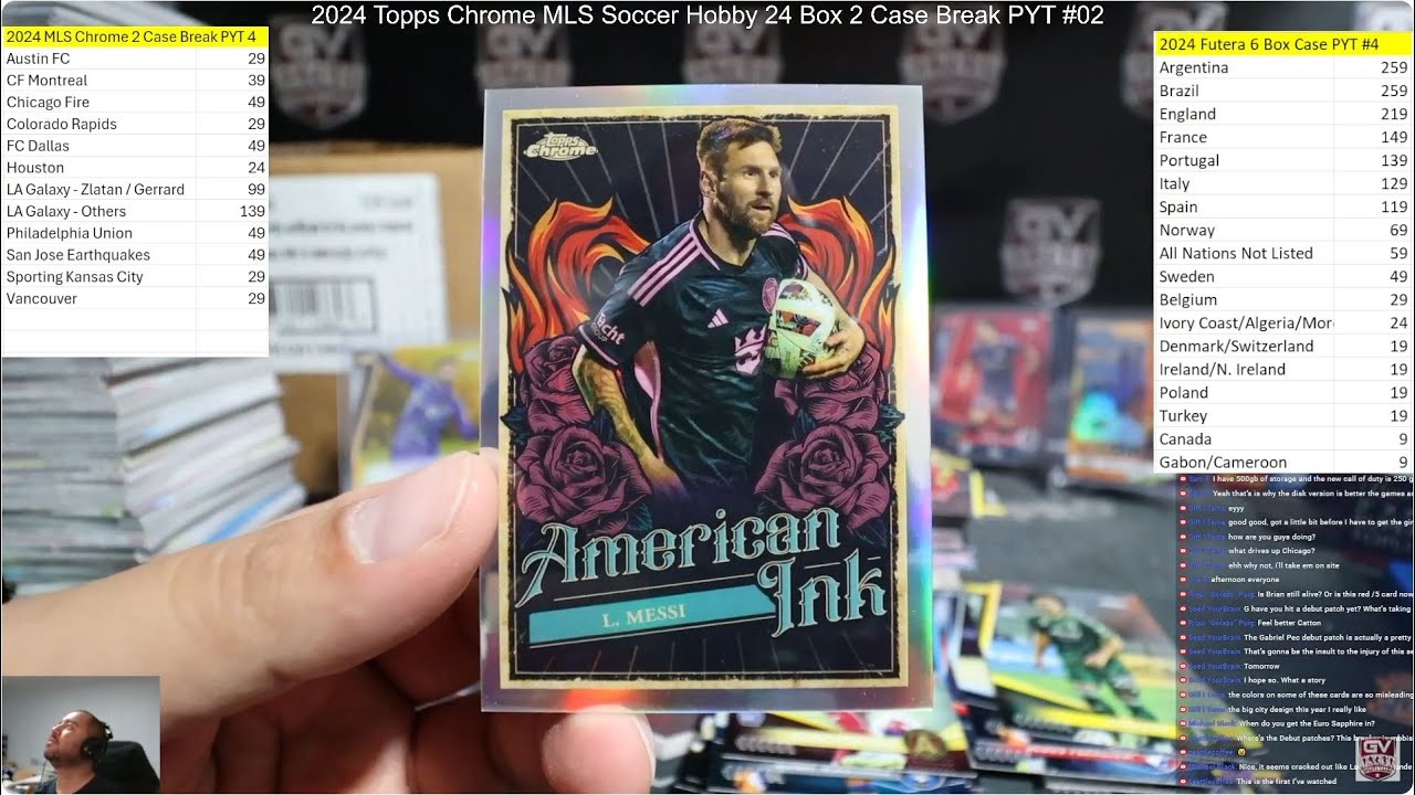 2024 Topps Chrome MLS Soccer Hobby 24 Box 2 Case Break PYT #02 - Case 1