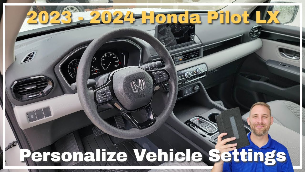 Настройки автомобиля Honda Pilot LX 2023–2024 годов выпуска
