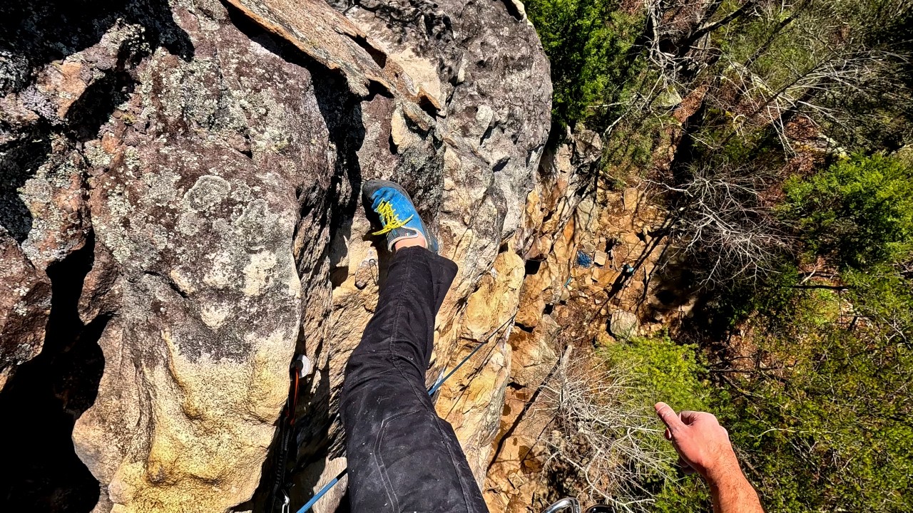 I climbed outdoors without training