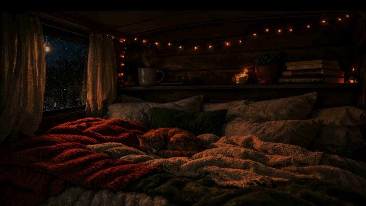 Rain Hitting Car Windows at Night 🌙 Deep Sleep