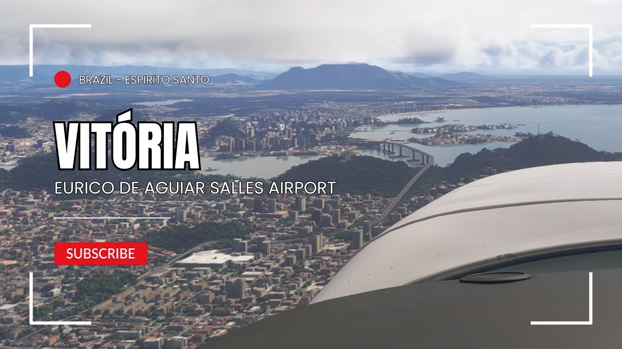 Landing in Vit&oacute;ria | Esp&iacute;rito Santo Brazil | Eurico de Aguiar Salles International Airport (SBVT)