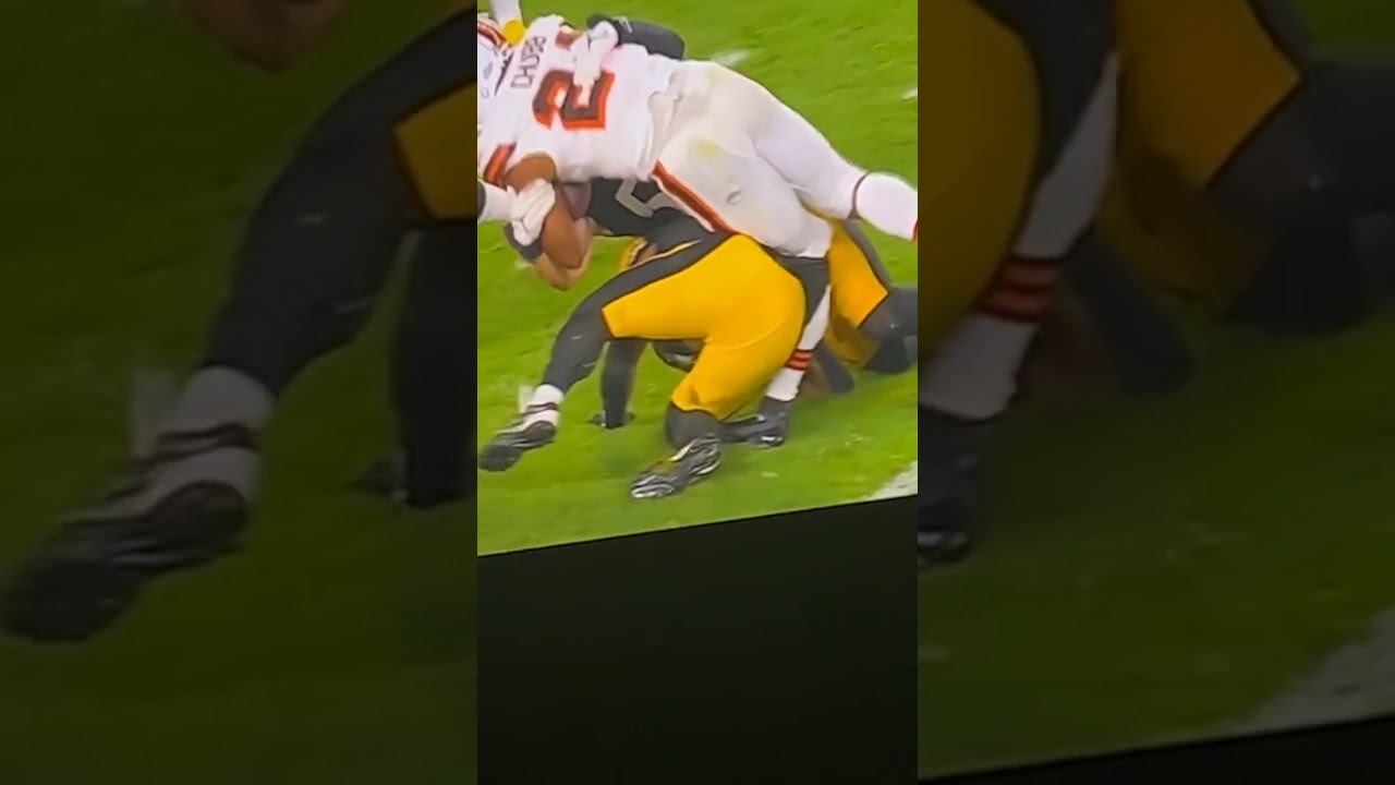 Nick Chubb's injury video Browns Steelers 2023 #knee #steelers #viral #football #holdmybeer