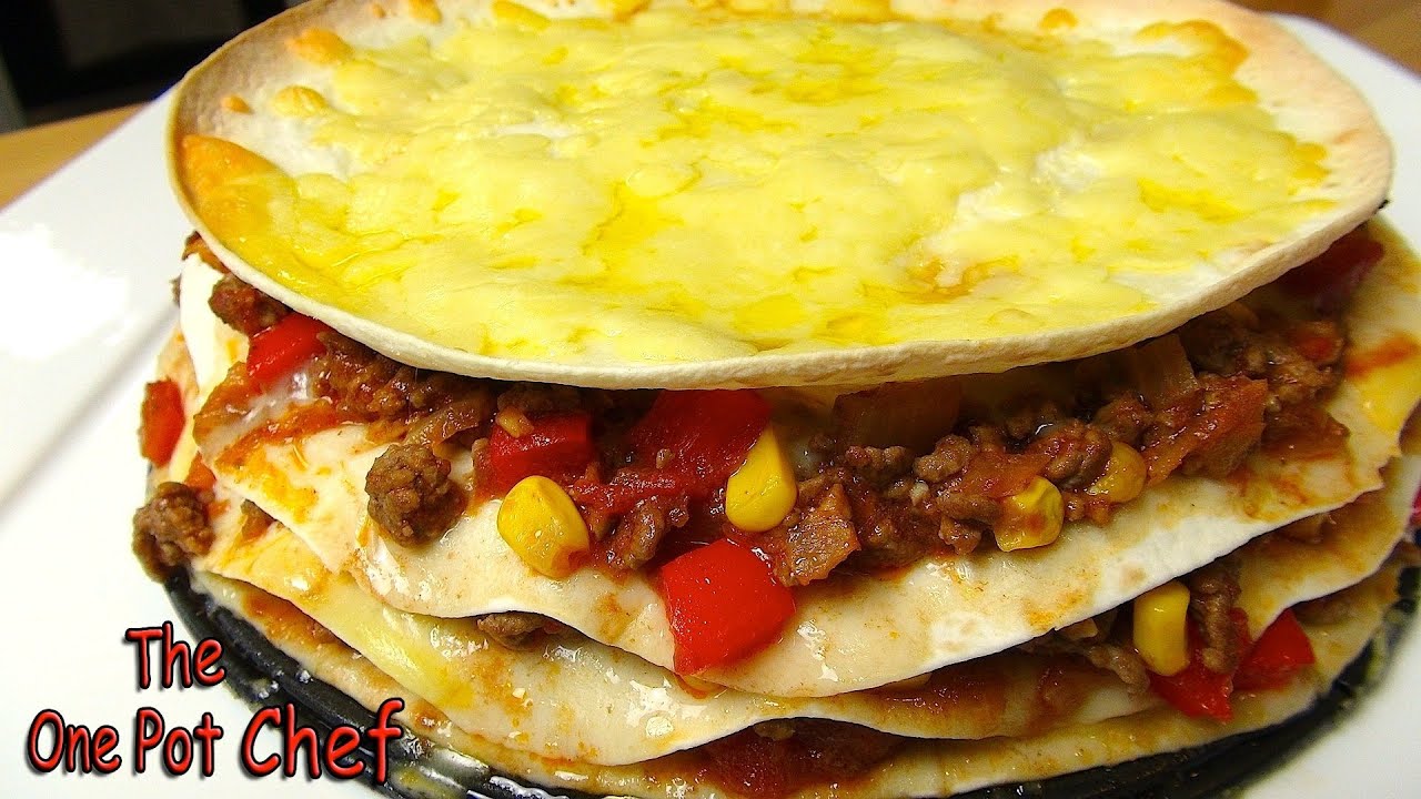 Beef Tortilla Pie | One Pot Chef