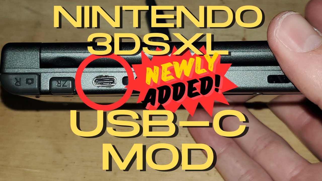 Nintendo 3DSxl USB-C Mod Install