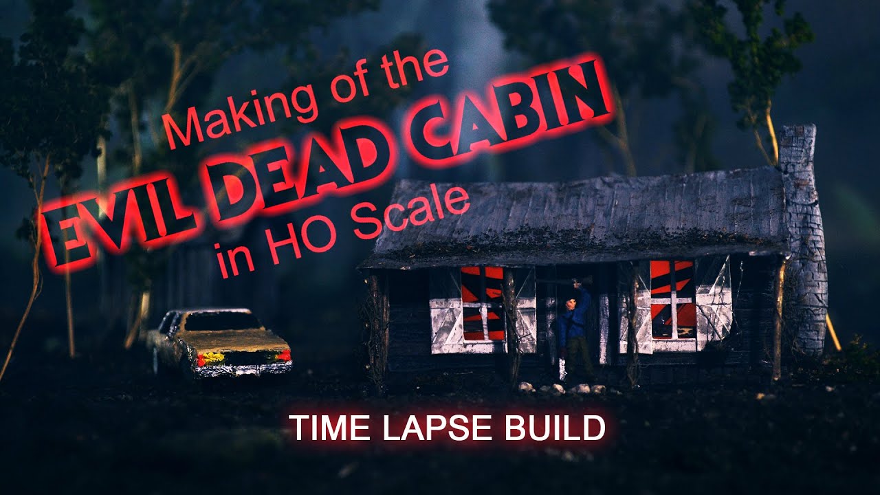 Miniature Evil Dead Cabin Time Lapse Build