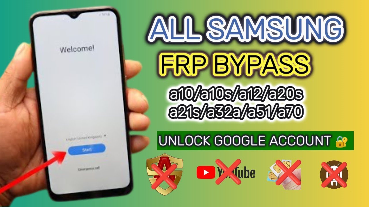 Samsung a10/a10s/a12/a20s/a21s/a32/a51/a70 FRP Bypass || Unlock Google Account || Not Install