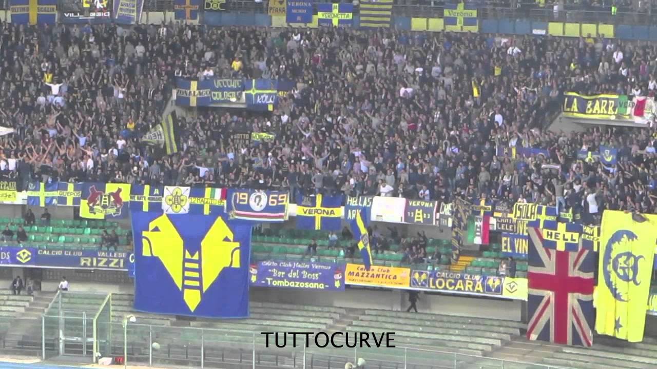 Chievo - HELLAS 1-1 3.10.15 Tifo curva sud Butei Verona
