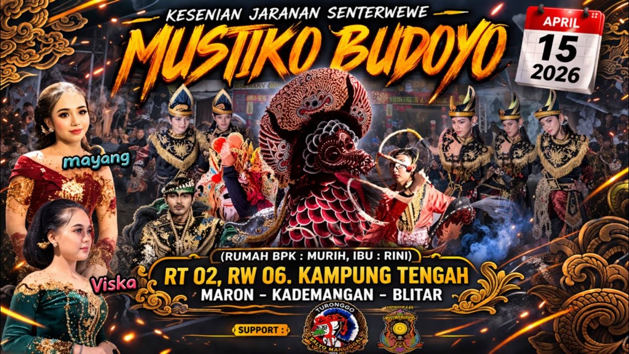 🔴 LIVE STREAMING JARANAN SENTHEREWE MUSTIKO BUDOYO 🔥 | Maron Kademangan Blitar