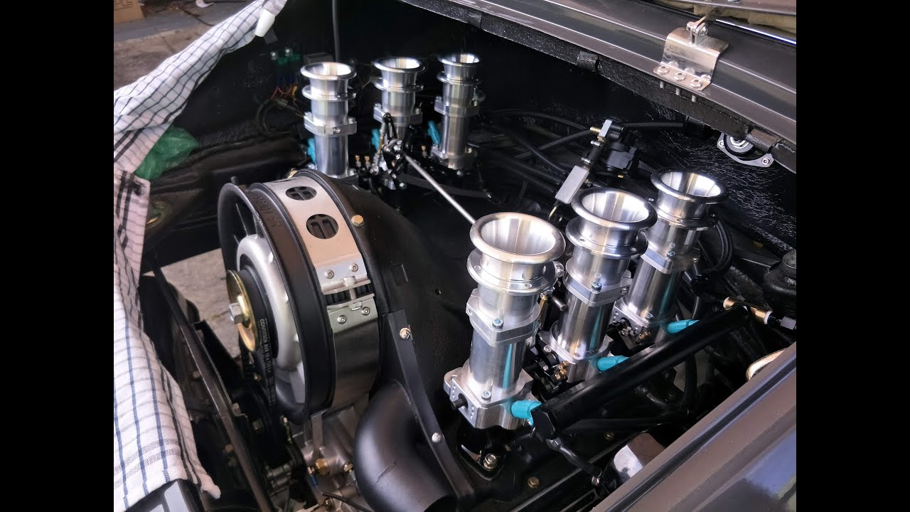 RHD Porsche 911 ITB kit bench assembly