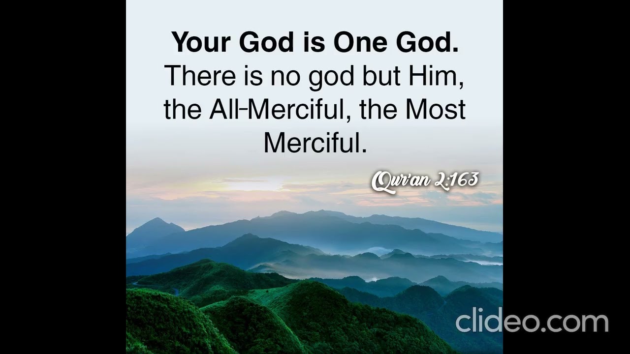 Allah is the only true God because of the concept of Tawheed Absolute Monotheism