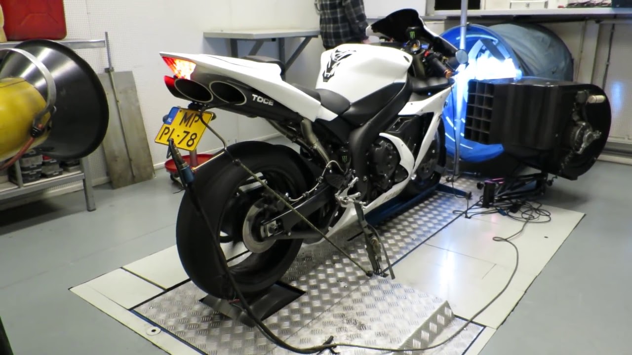 Yamaha R1 RN12 2004 2006 Toce Exhaust DYNO RUN (with little fail) please like and subscribe for more