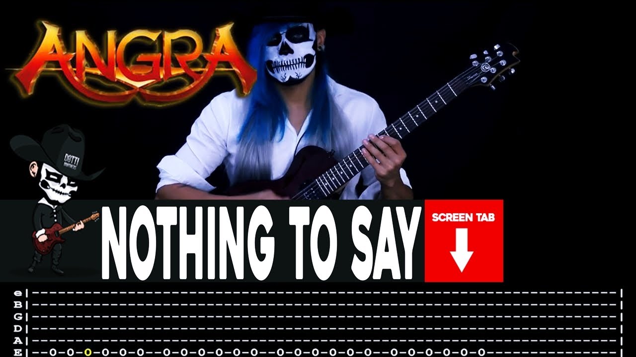 【ANGRA】[ Nothing To Say ] cover by Masuka | LESSON | GUITAR TAB