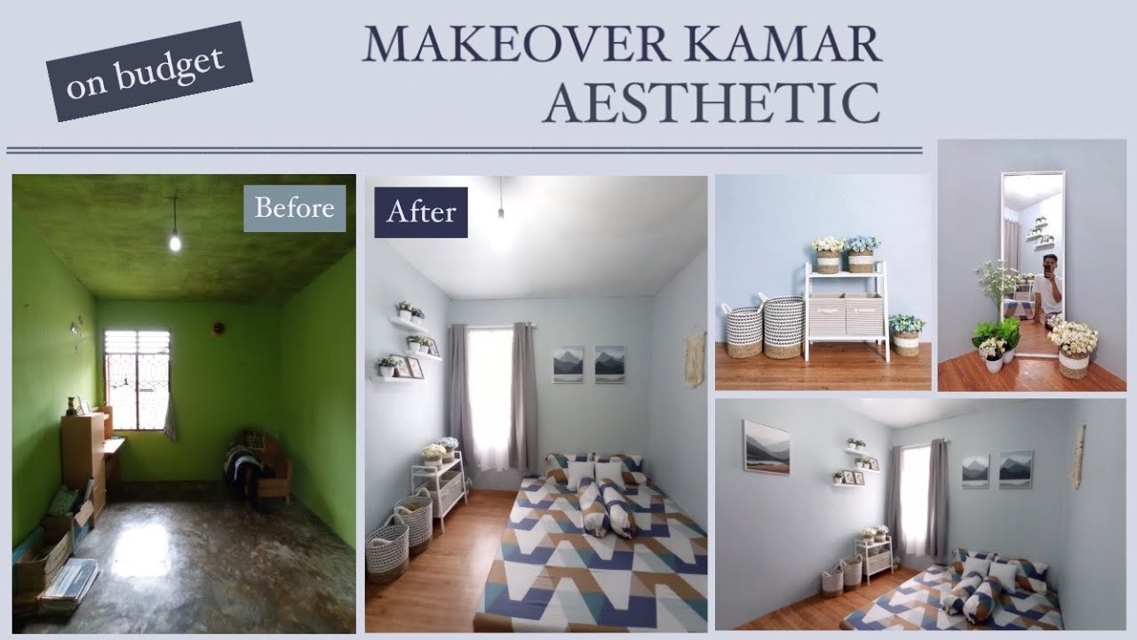EXTREME MAKE OVER KAMAR TIDUR dari kamar busuk jadi aesthetic ON BUDGET