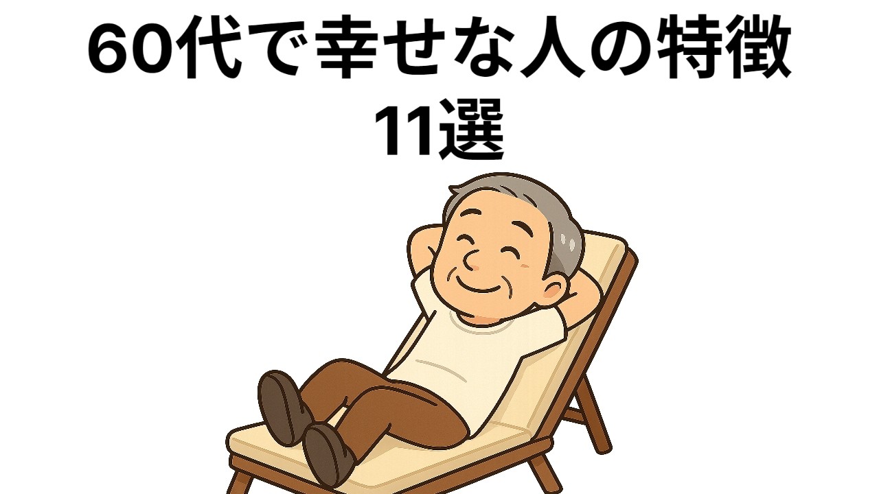 ６０代で幸せな人の特徴　11選