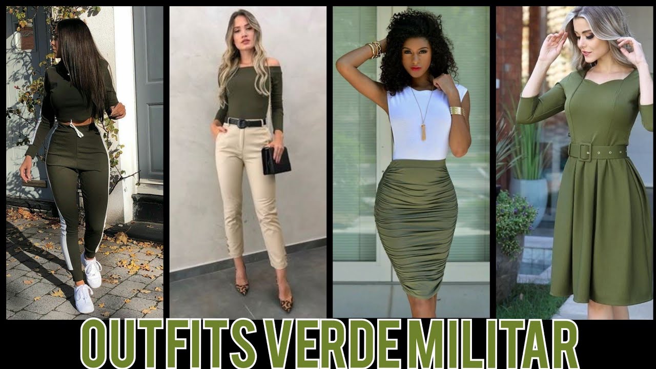 ❤️OUTFITS DE MODA ❤️ VERDE MILITAR MUJER #ATUENDOS2021 #MODA2021MUJER