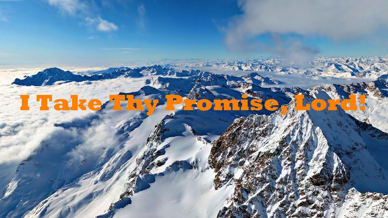 I take Thy promise, Lord!