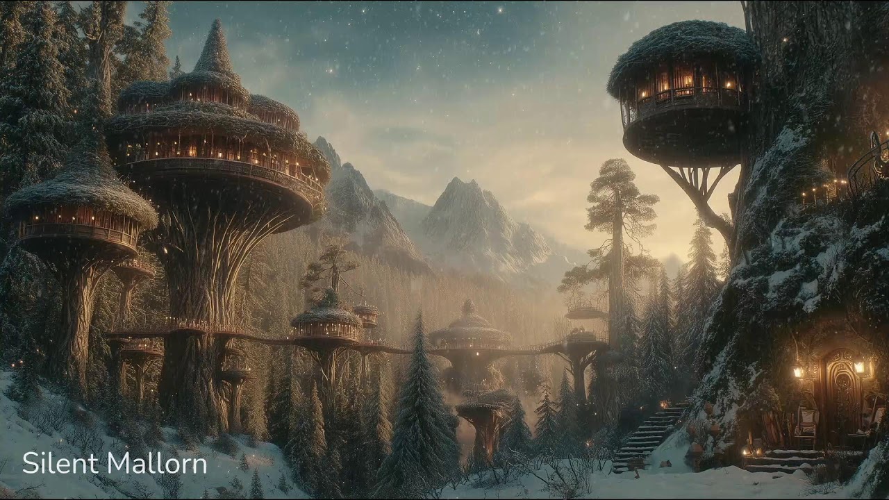 Middle-Earth Winter Realms – Peaceful Fantasy Music #lotr