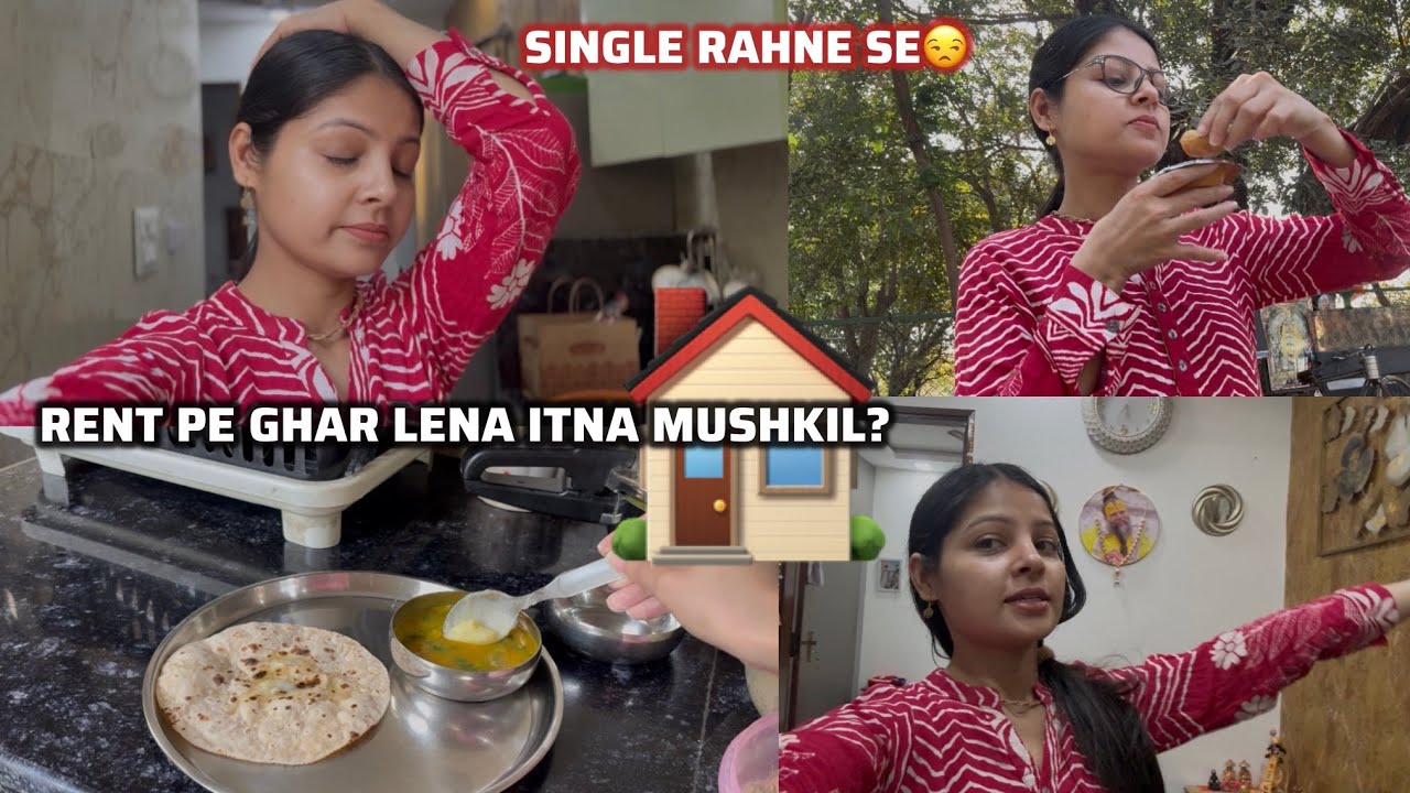 Single woman ￼ke liye sab kuch kitna mushkil hai😒aaj gai flat dekhne￼ | 