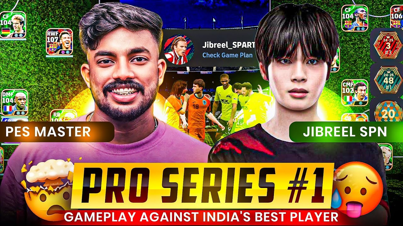 PES MASTER 🆚 JIBREEL SPN || GAMEPLAY AGAINST INDIA'S BEST PLAYER 🥵🔥 || ചെക്കൻ ഒരു രക്ഷയും ഇല്ല 💥