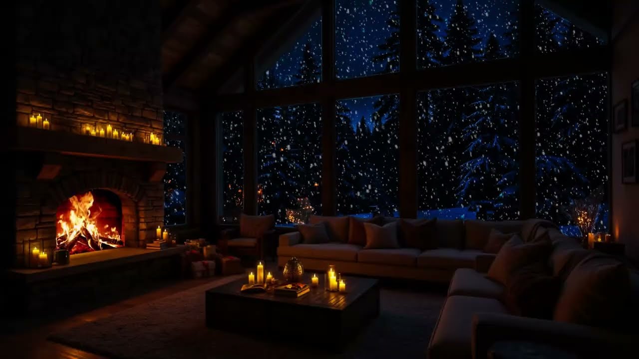 ❄️🌙 Calm Snowy Winter Night | Gentle Piano Sounds for Deep Sleep, Peace & Focus
