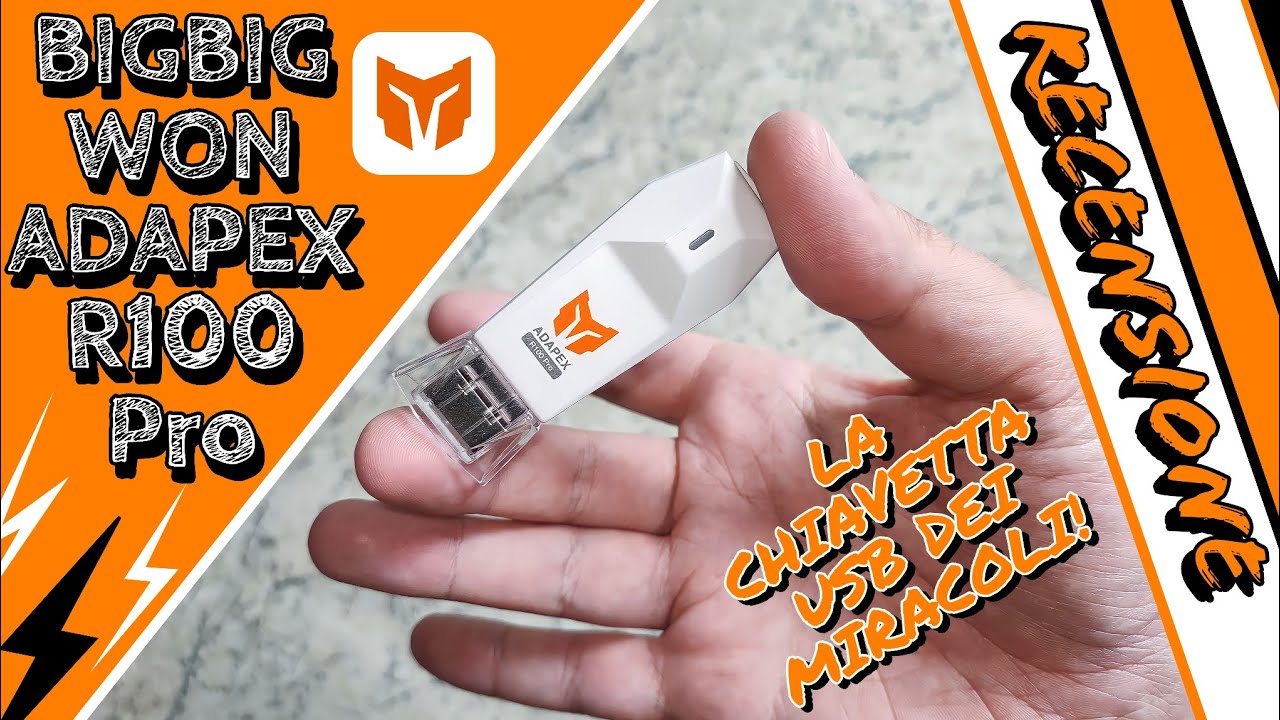 BIGBIG WON ADAPEX R100 Pro! LA CHIAVETTA USB CHE CAMBIERÀ LE VOSTRE ABITUDINI! - RECENSIONE