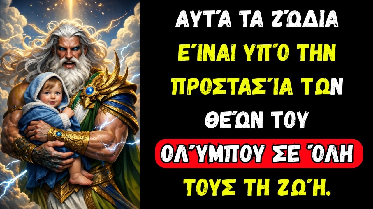 Αυτά τα Ζώδια Είναι Υπό την Προστασία των Θεών του Ολύμπου σε Όλη τους τη Ζωή.