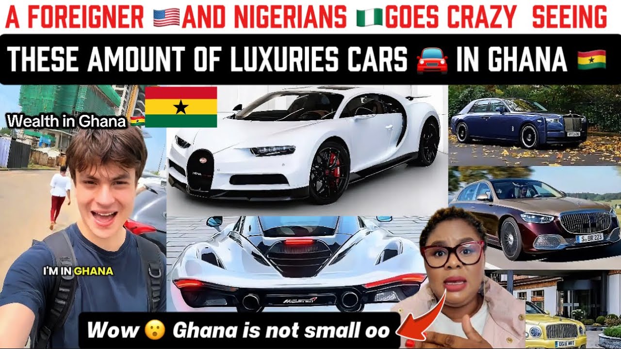 🔥 A Foreigner 🇺🇸And Nigerians 🇳🇬 Goes Crazy Seeing These Amounts Of Luxuries Cars 🚘 In Ghana 🇬🇭 