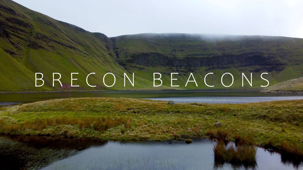 Exploring the hills and forests of the Brecon Beacons by drone (4K)