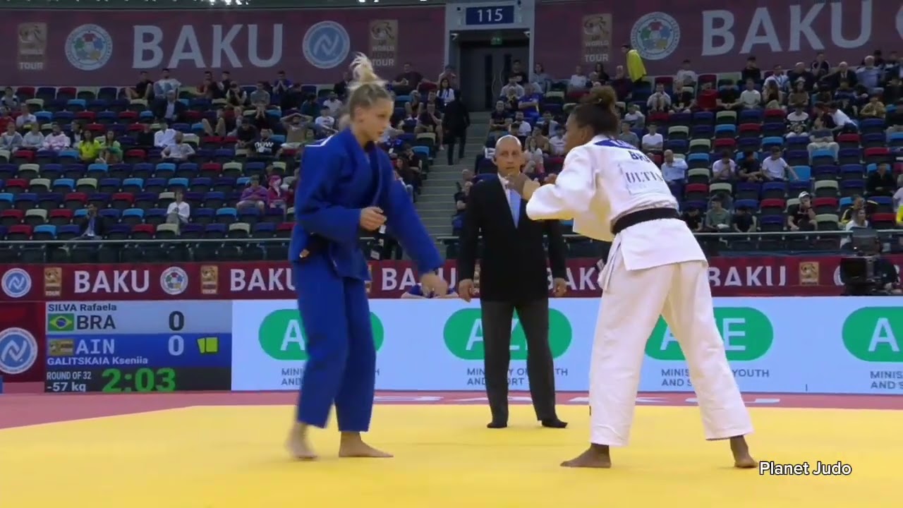 Rafaela SILVA 🇧🇷 🆚️ Kseniia GALITSKAIA 🇷🇺 | 2 раунд/-57кг | Большой Шлем Баку 2023