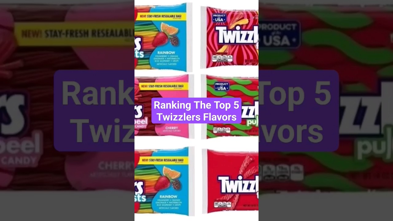 Ranking The Top 5 Twizzlers Flavors #shorts #twizzlers