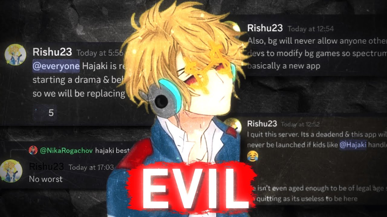 Rishu23 is Evil, Here's Why.