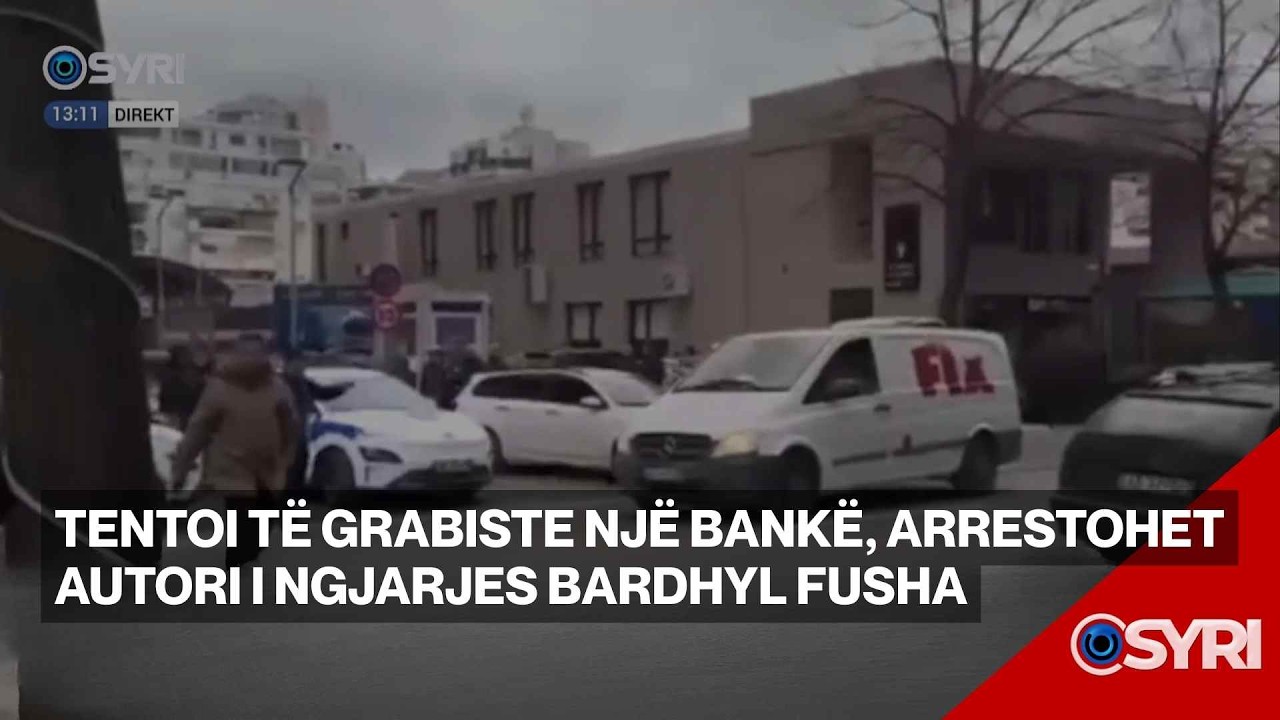 Tentoi të grabiste një bankë, arrestohet autori i ngjarjes Bardhyl Fusha
